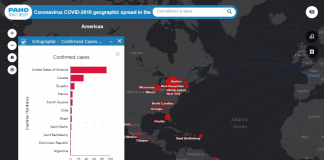 COVID-19 Map in North America